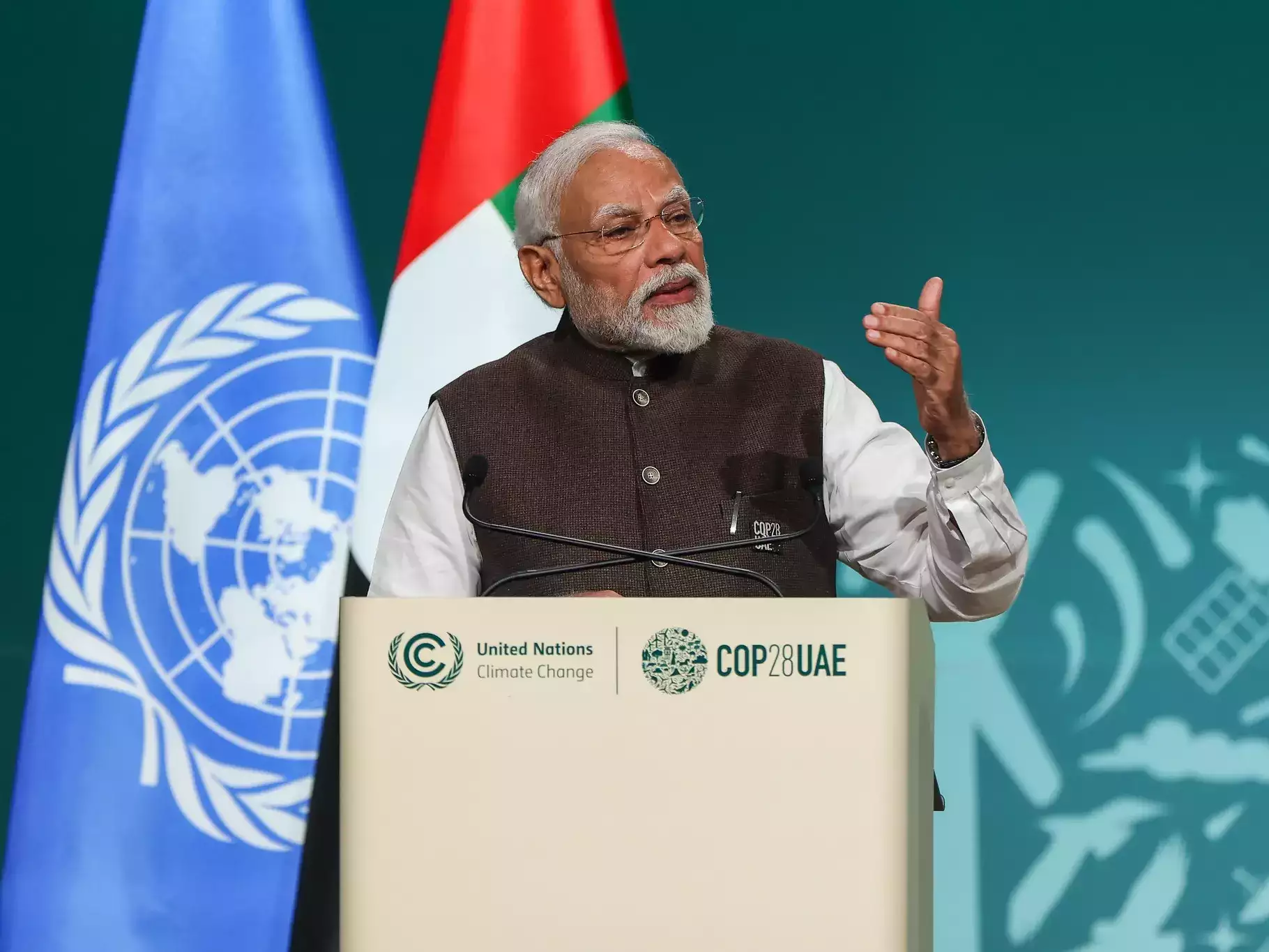 Rephrase the title:What are the two climate declarations India has been hesitant to sign at COP28?