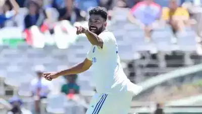 Rephrase the title:Siraj sizzles with six wickets as India bowl out South Africa for 55