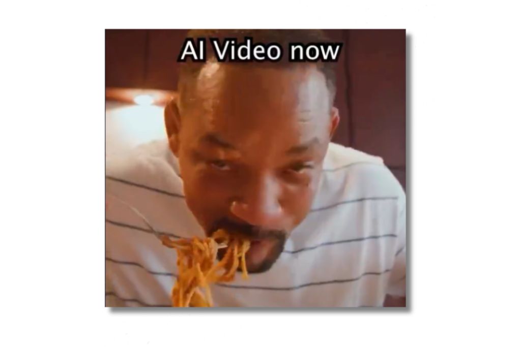 Rephrase the title:Will Smith Breaks the Internet with AI-Generated Spaghetti Video Parody